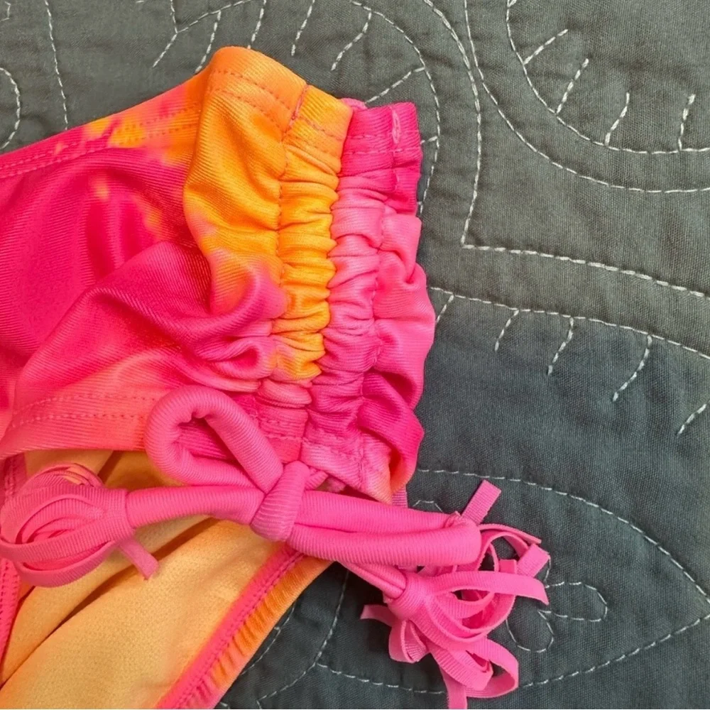 Thereabouts Girls Creamsicle Tie Dye Tankini Set NWT Size XL 16